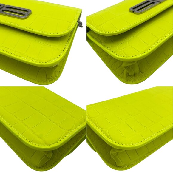 Balenciaga Gossip Wallet On Chain Bag Chartreuse - Picture 9 of 12